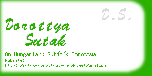 dorottya sutak business card